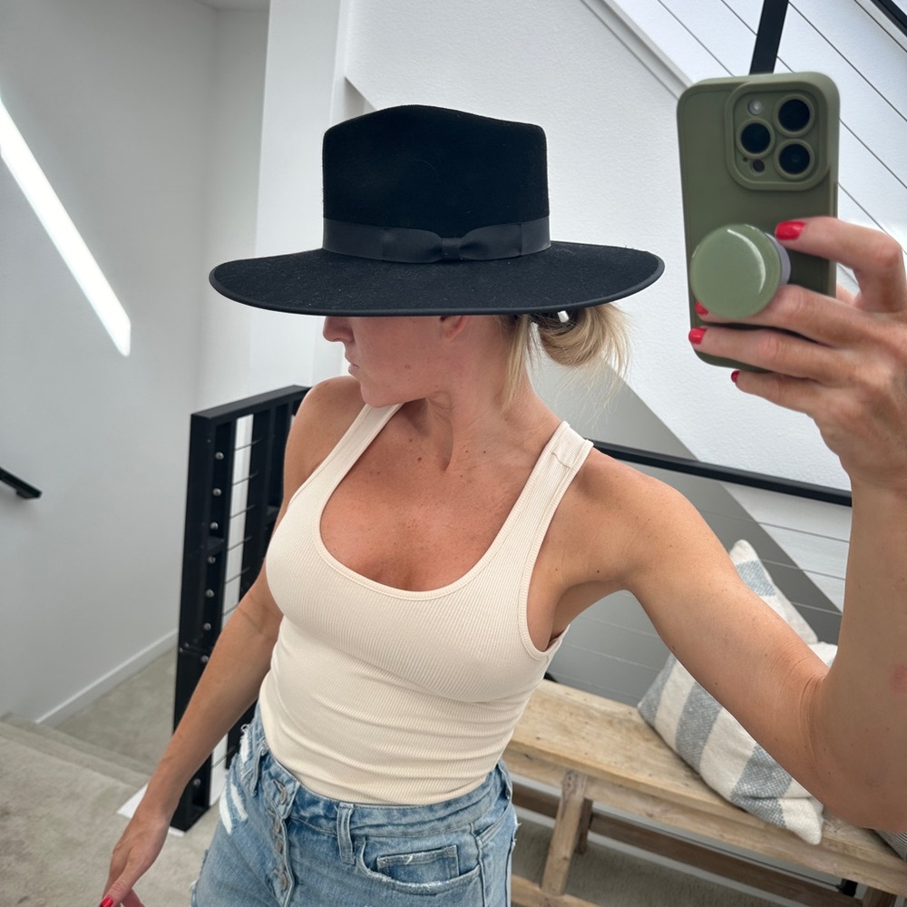 Lack of Color Noir Rancher black wool hat edgy versatile festival Winter Chic 55 - Picture 3 of 11